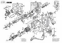 Bosch 0 603 166 403 Csb 850-2 Ret Percussion Drill 230 V / Eu Spare Parts